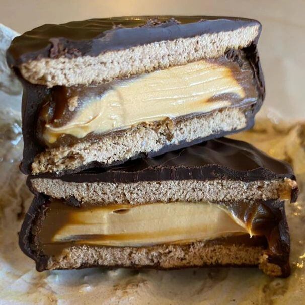 Cuánto sale el nuevo alfajor de Havanna con cristales de sal marina y doble dulce de leche (Gentileza Instagram @alfajoresmarplatenses)