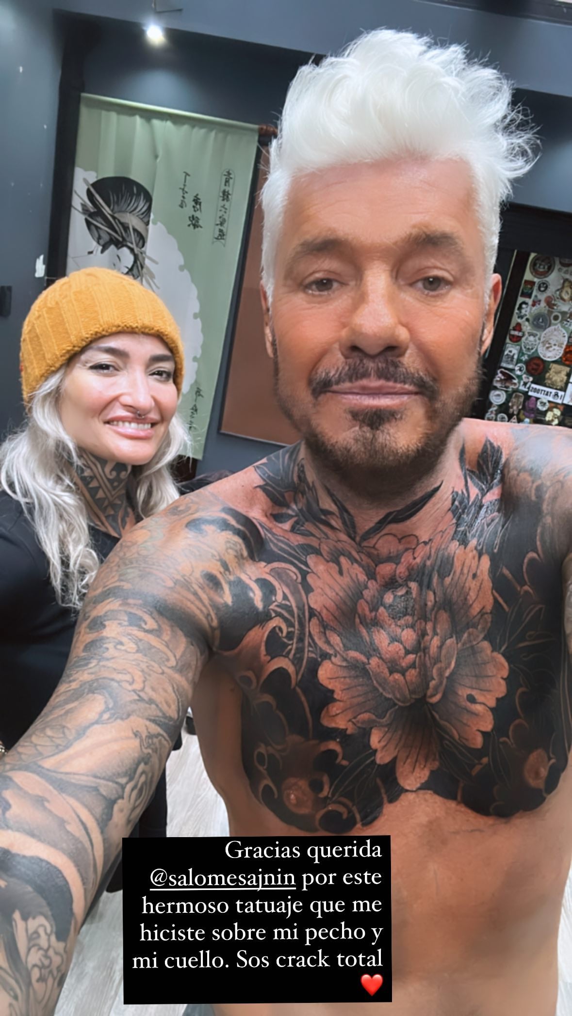 El nuevo tatuaje de Marcelo Tinelli