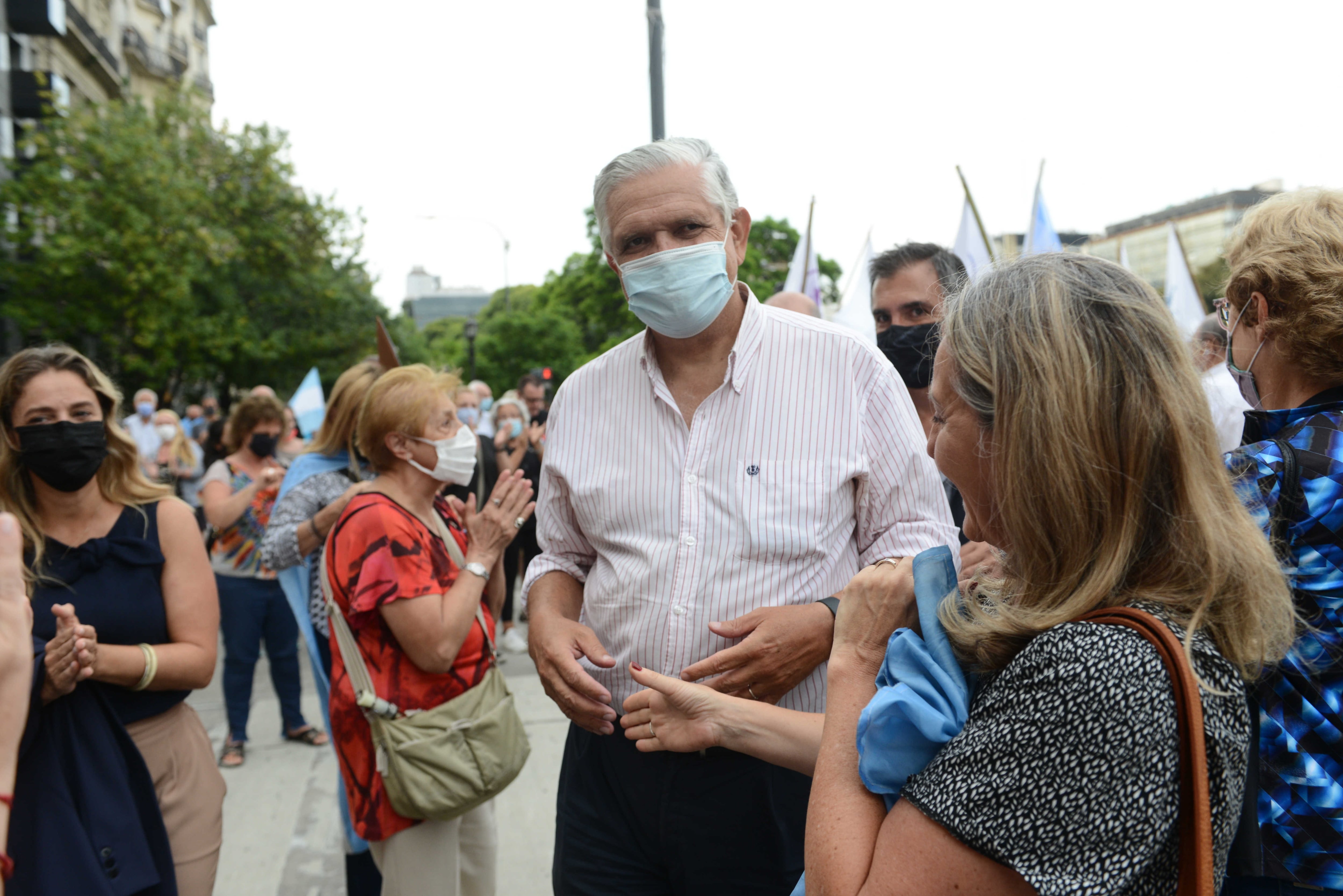 Marcha a favor de la Corte Suprema y po una justicia independiente frente al palacio de Justicia.
Fotos Clarin