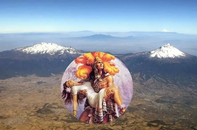 La leyenda de Popocatépetl e Iztaccíhuatl