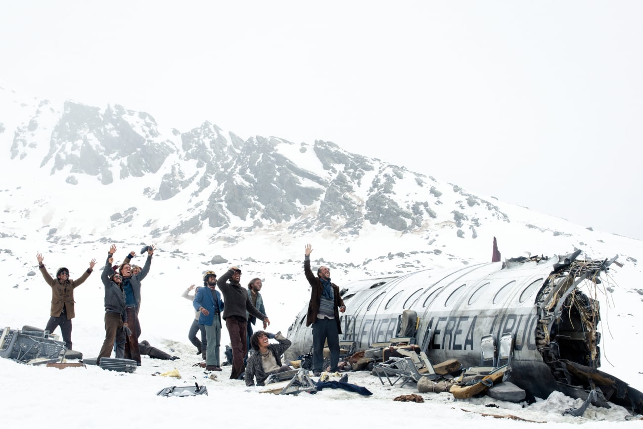 La sociedad de la nieve estrena en cines el 15 de diciembre en cines y el 4 de enero en Netflix. (Gentileza Netflix/Foto:Germán Romani)