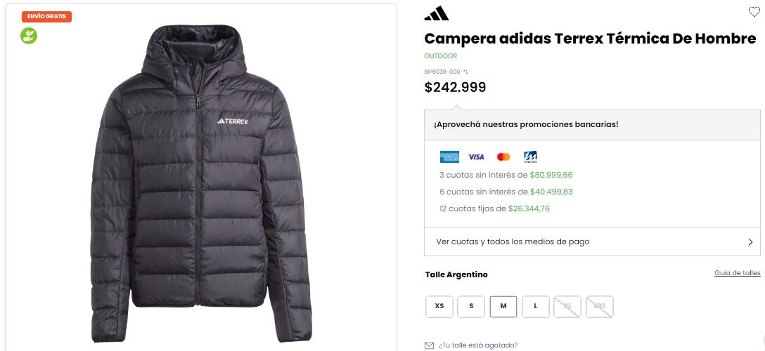 Por su parte, en la tienda oficial de Sporting, el mismo modelo se encuentra en $242.999 argentinos.