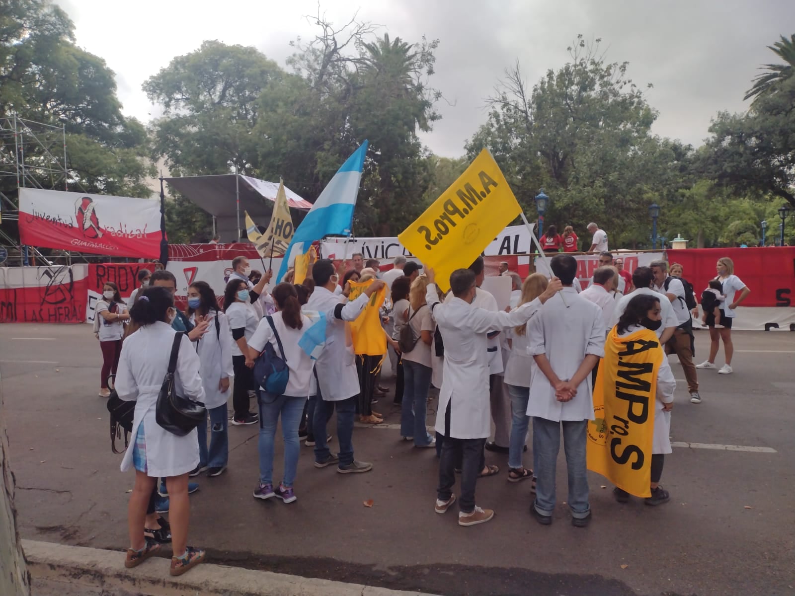 La protesta de los médicos empezaron antes que el Carrusel