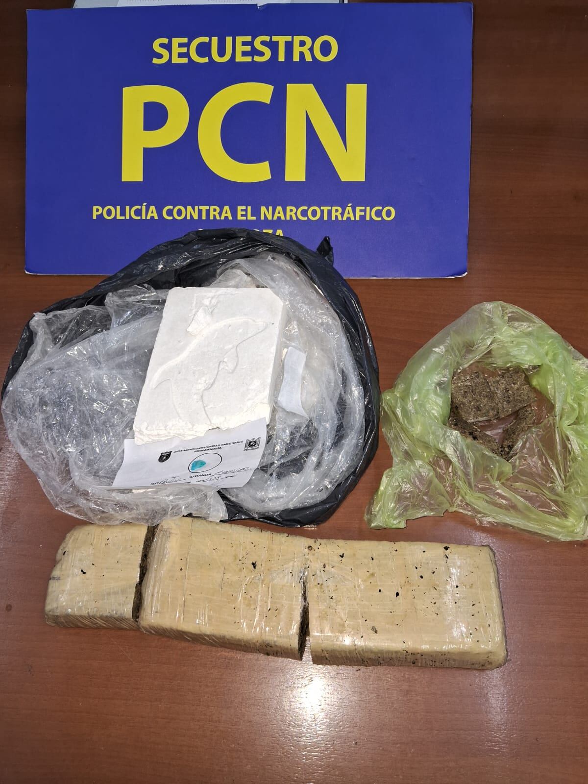 El Tomibino vendía marihuana y cocaína. Gentileza Ministerio de Seguridad.