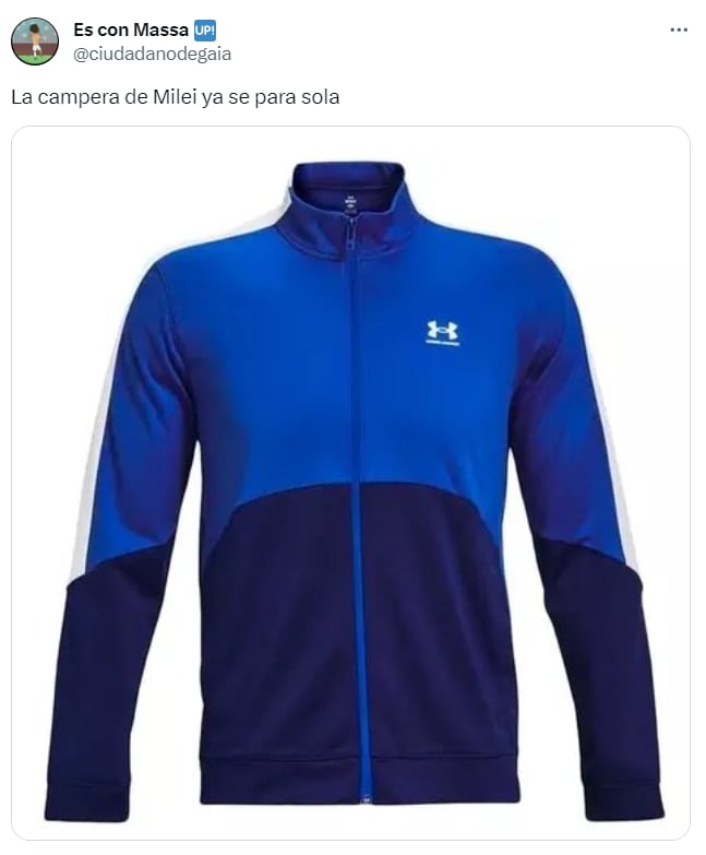 Los memes por la campera de Javier Milei - X