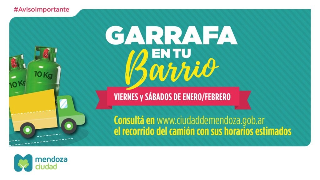 La Ciudad informa cuál será el recorrido de la Garrafa Social