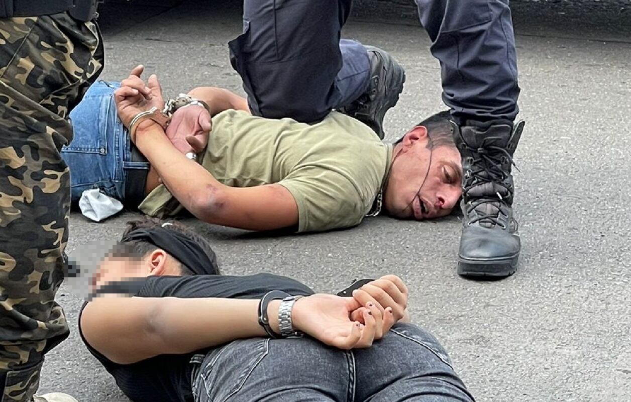 Leandro Daniel Suárez (29) y una adolescente de 15 años, detenidos por el crimen del quiosquero en Ramos Mejía (La Matanza) - Twitter @igonzalezprieto 