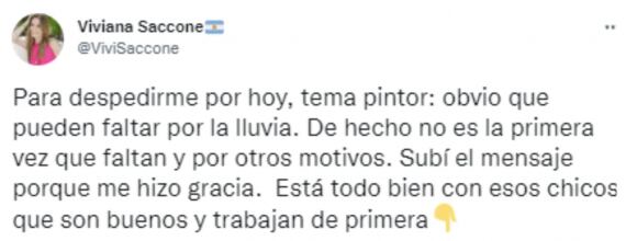 Viviana Saccone respondió a las críticas que recibe en las redes sociales