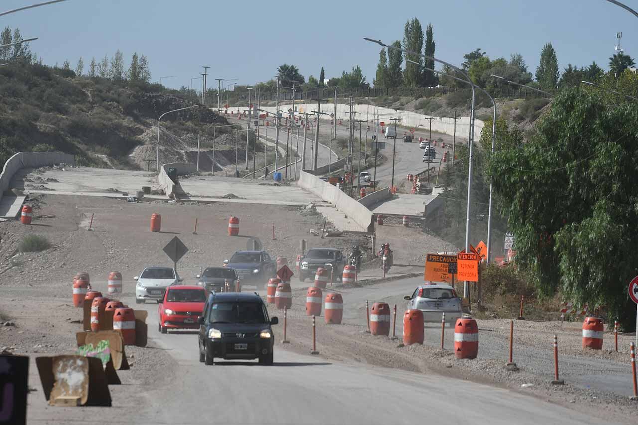 Segunda etapa de obras en la Ruta Panamericana.
Foto: José Gutierrez / Los Andes