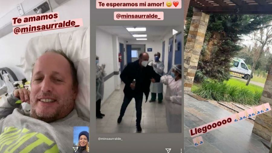 La recuperación de Insaurralde fue compartida en las redes. 