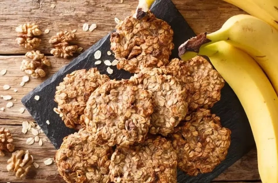 Las galletas de banana más deliciosas y sin harina. Foto: iStock.