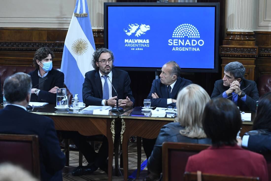 Cafiero visita por primera vez el Senado desde que asumió como canciller (Foto: Comunicación Senado)