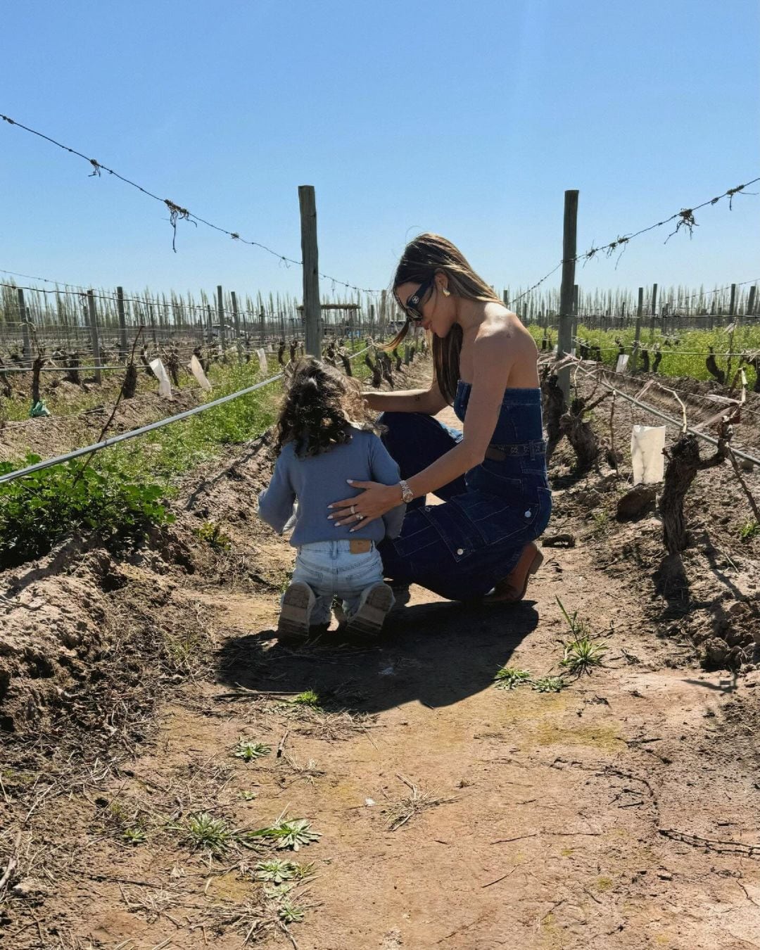 Agustina Gandolfo disfruta de Mendoza. Captura de Instagram.