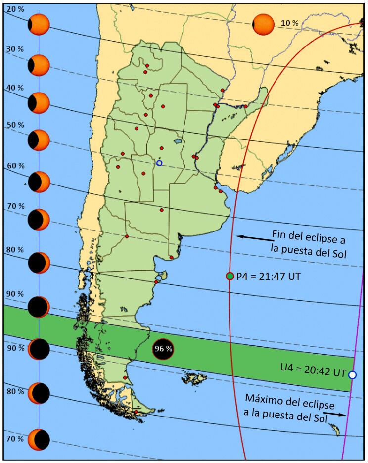 Cómo se verá el eclipse solar, por qué es “anular” y cuál es el mejor sitio y horario para verlo en Mendoza y Argentina. foto: Gentileza Claudio Mallamaci