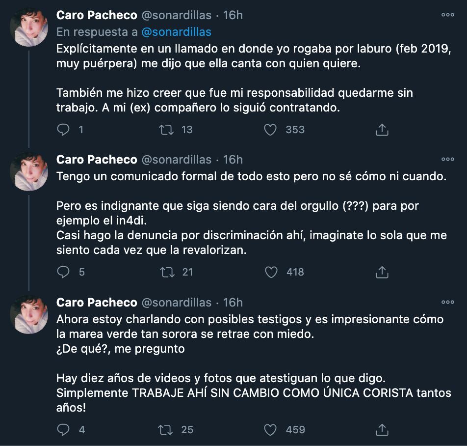 El hilo que explica toda la denuncia.