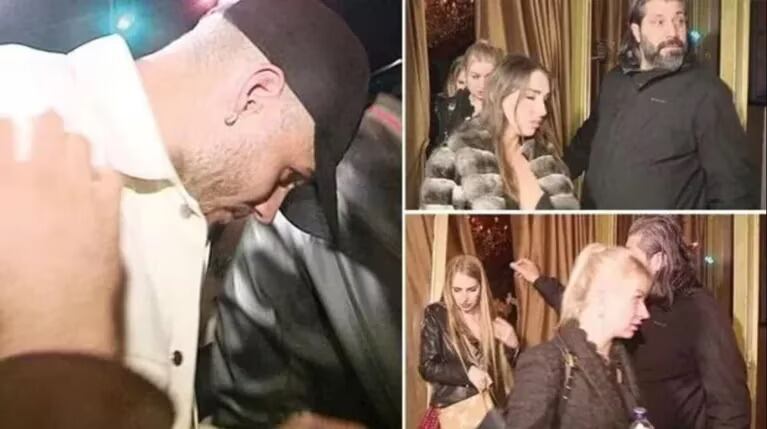 Filtraron fotos de Mauro Icardi con tres mujeres.