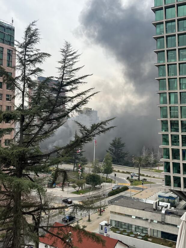 Incendio en Chile. Captura: La Tercera