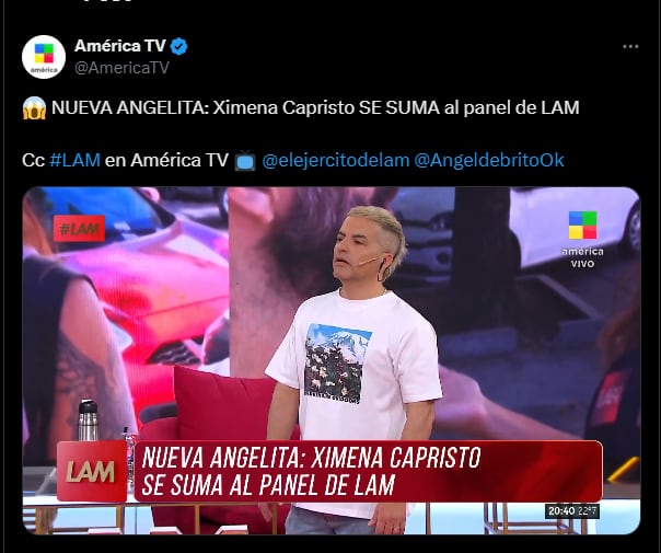 Ángel de Brito confirmó que famosa ocupará el lugar de Nazarena Vélez.