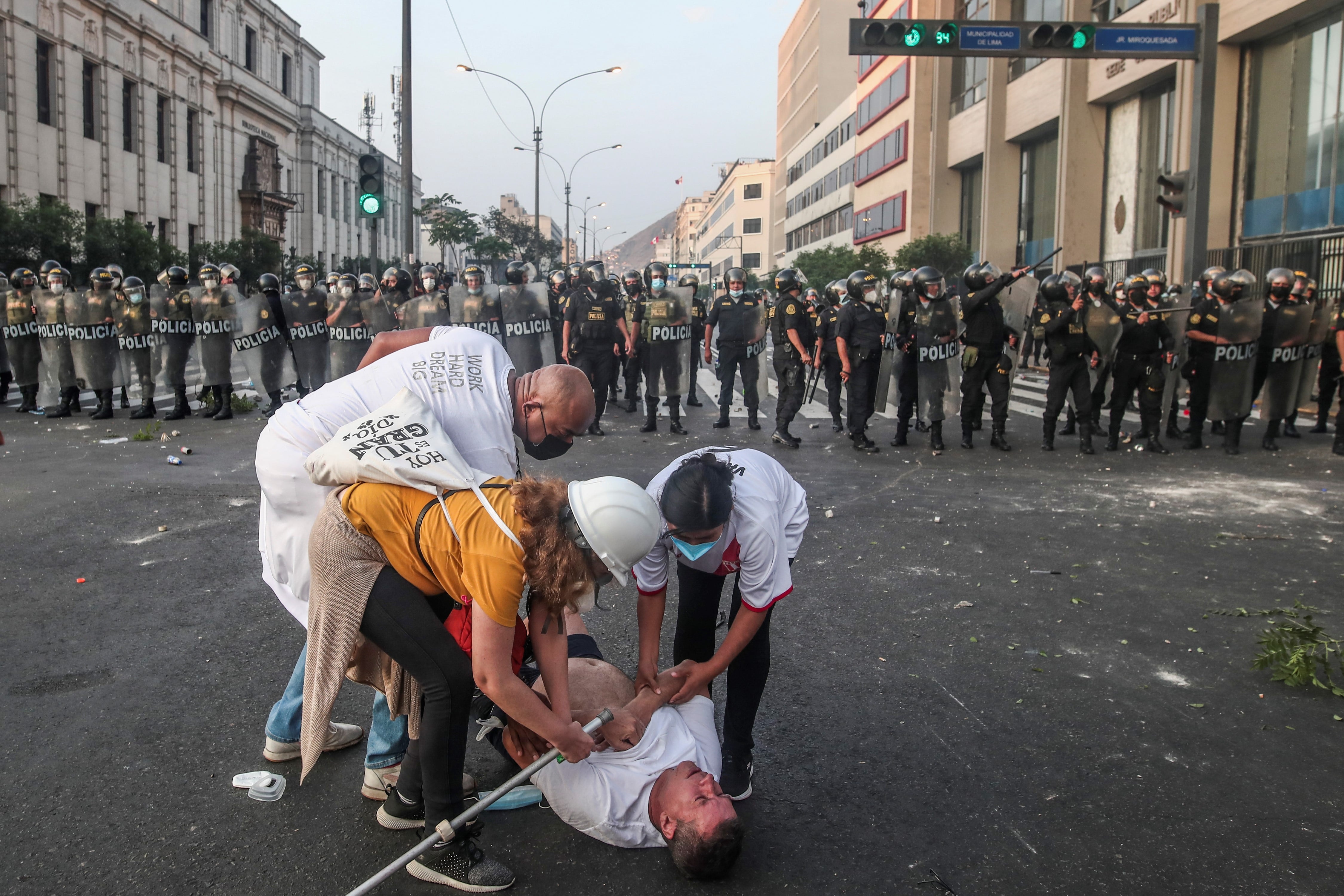 ”Aquí, la gente no está acostumbrada a las manifestaciones. No suelen pasar”, afirma Laterra.  