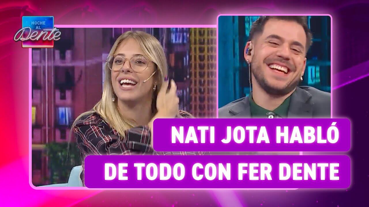 Nati Jota bromeó con el chorragate.