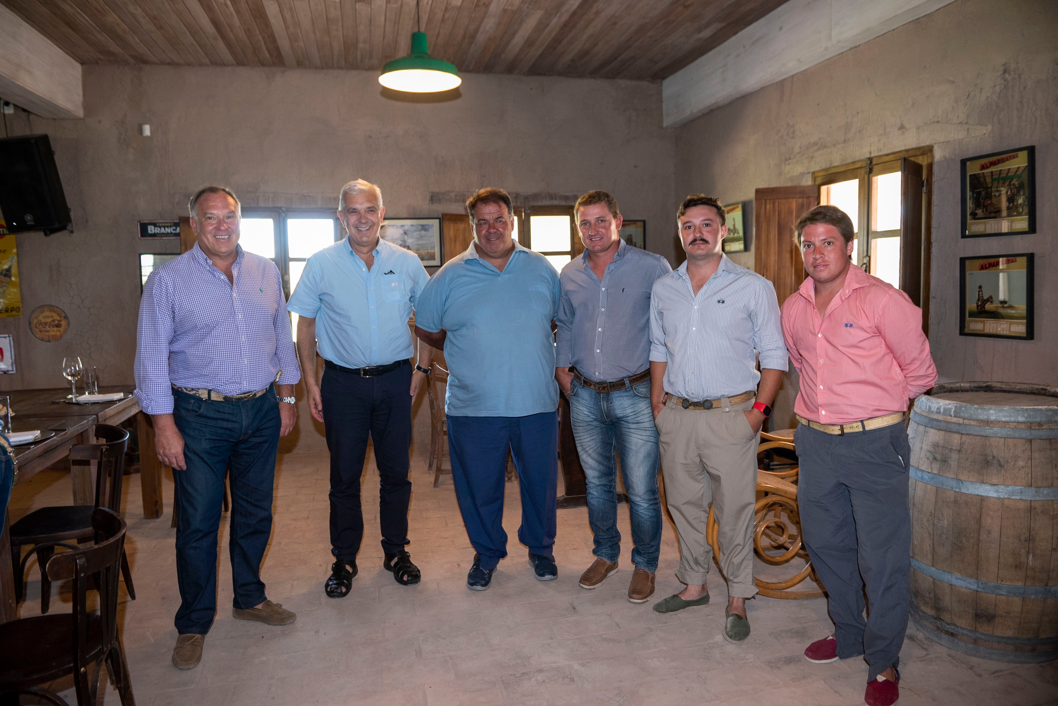 Carlos Parrella Furlán, Julián Domínguez, Fernando Villache, Sebastián Becerra, Agustín Jofré y Gastón Bocardo.