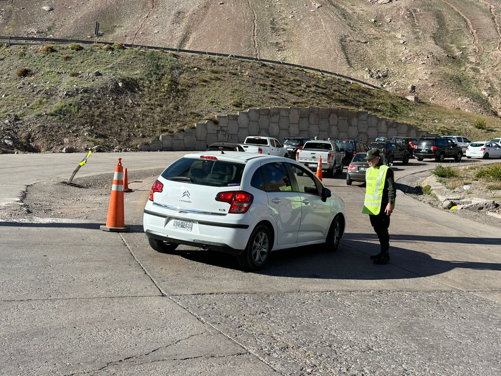 Demoras en el Paso Chile-Argentina. Foto: X / @VALLEOVA