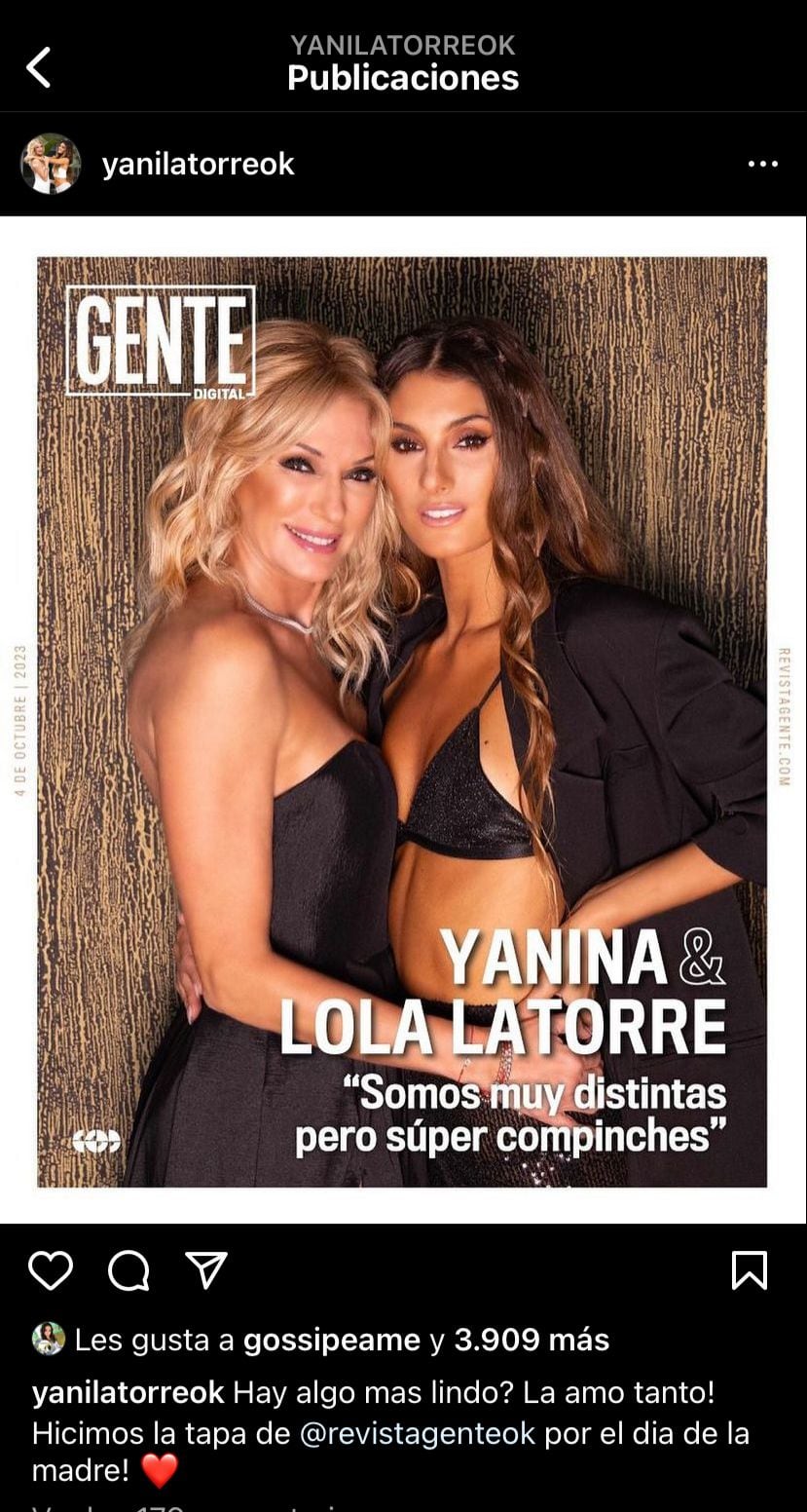 Yanina Latorre se quedó sin su Instagram.