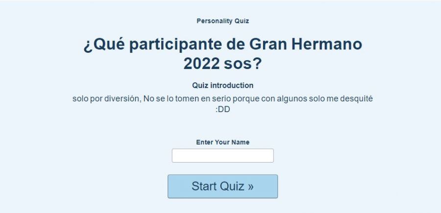 Test viral: Qué participante de Gran Hermano sos