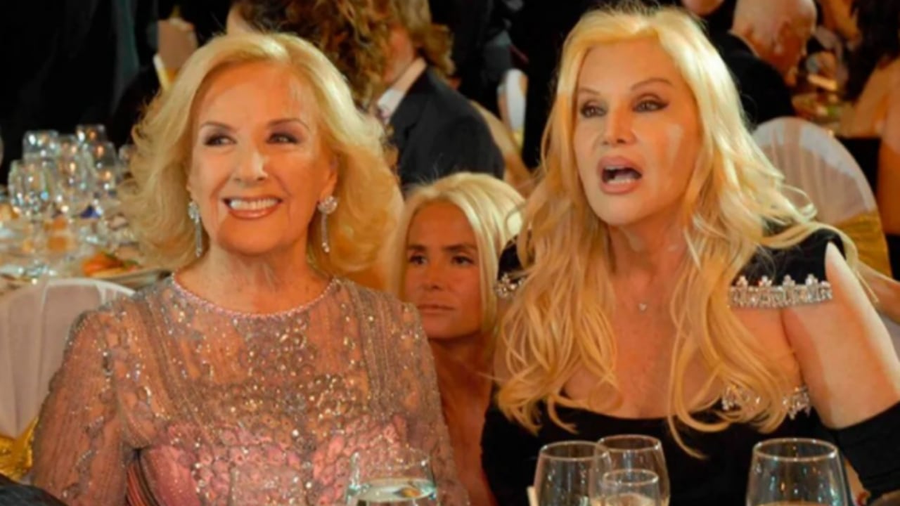 Susana y Mirtha en los Premios Martín Fierro.