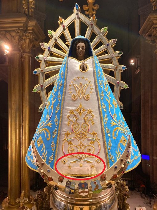 Virgen de Luján - Foto Twitter @tapiachiqui