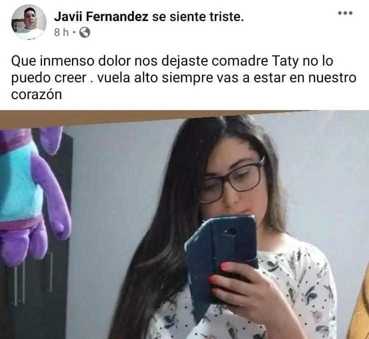 Mensajes de apoyo a la familia por la muerte de la joven.