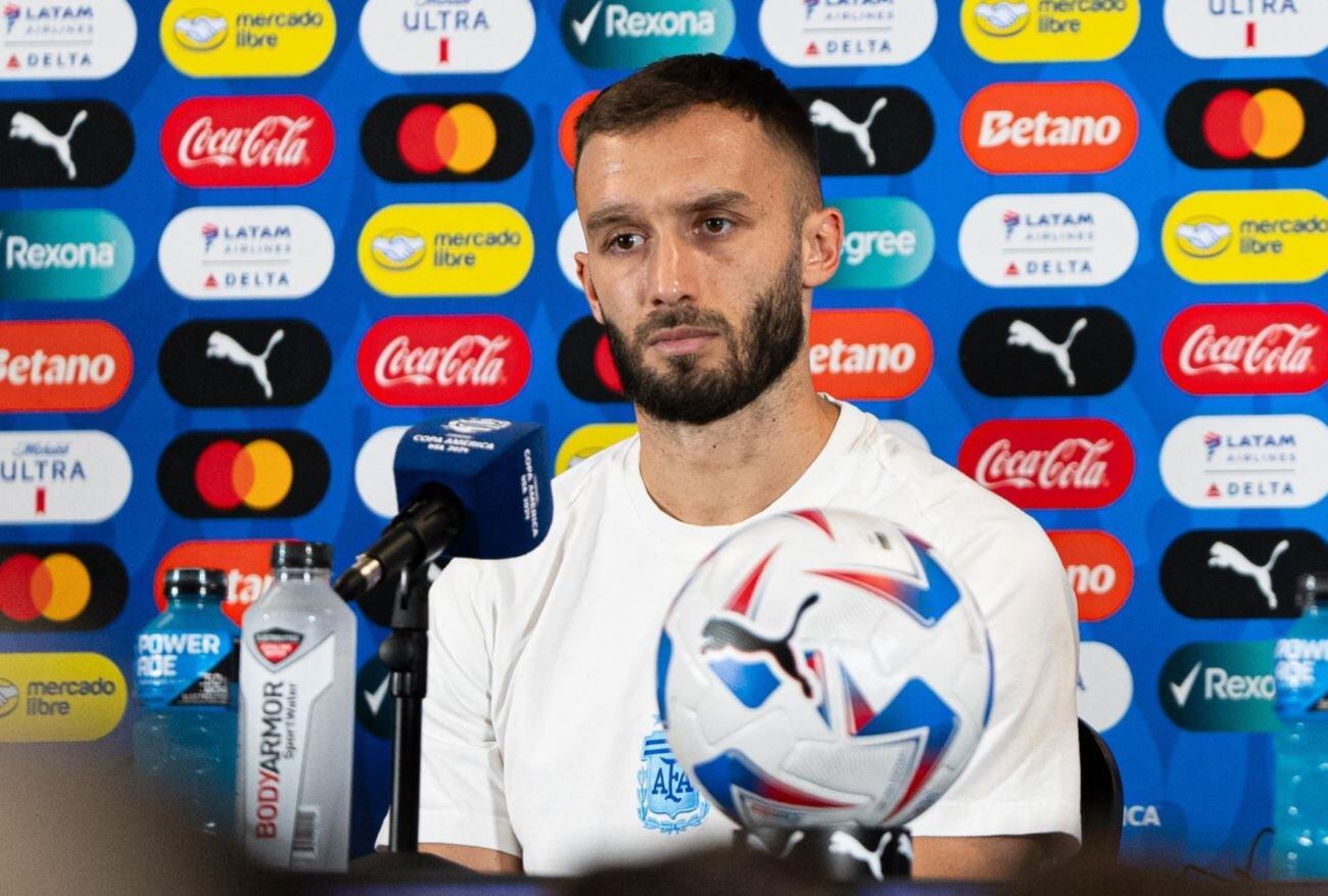 Germán Pezzella habló previo al encuentro ante Perú, por el último cotejo de la fase de Grupos en la Copa América. (Prensa Selección Argentina)