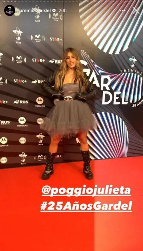 Juli Poggio haló de lo ocurrido en los Premios Gardel