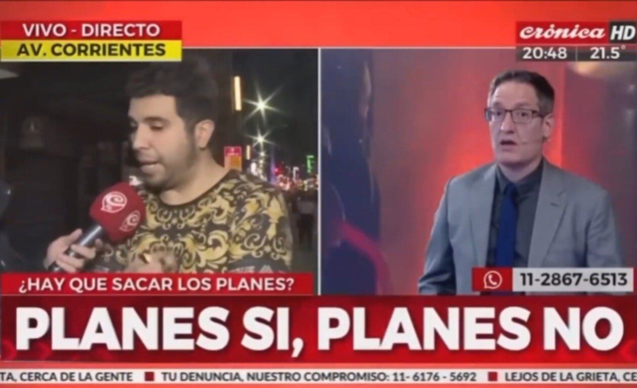 Quien quiso atentar contra Cristina Fernández había sido entrevistado por Crónica TV un mes antes.