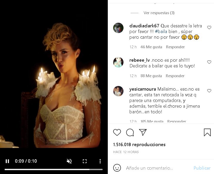 La actriz recibió todo tipo de comentarios por su lanzamiento como cantante.