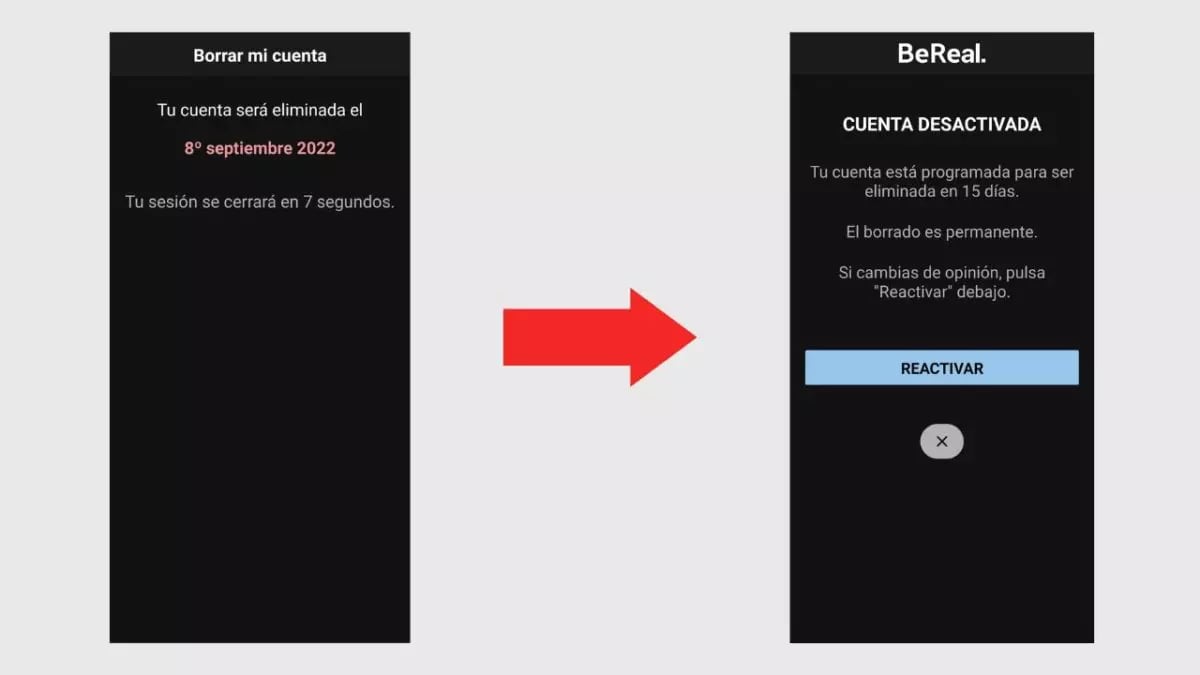 Estos son los pasos para eliminar tu perfil de BeReal.