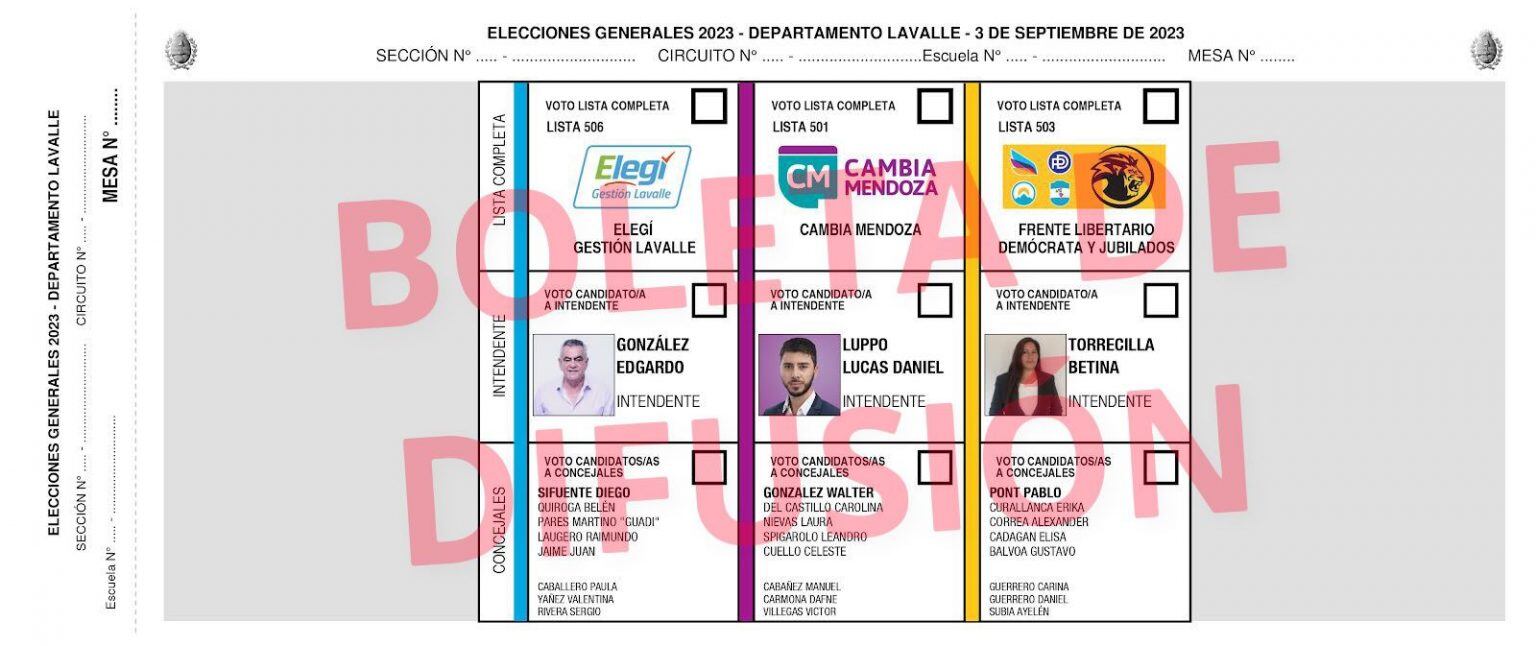 Boletas Elecciones Municipales