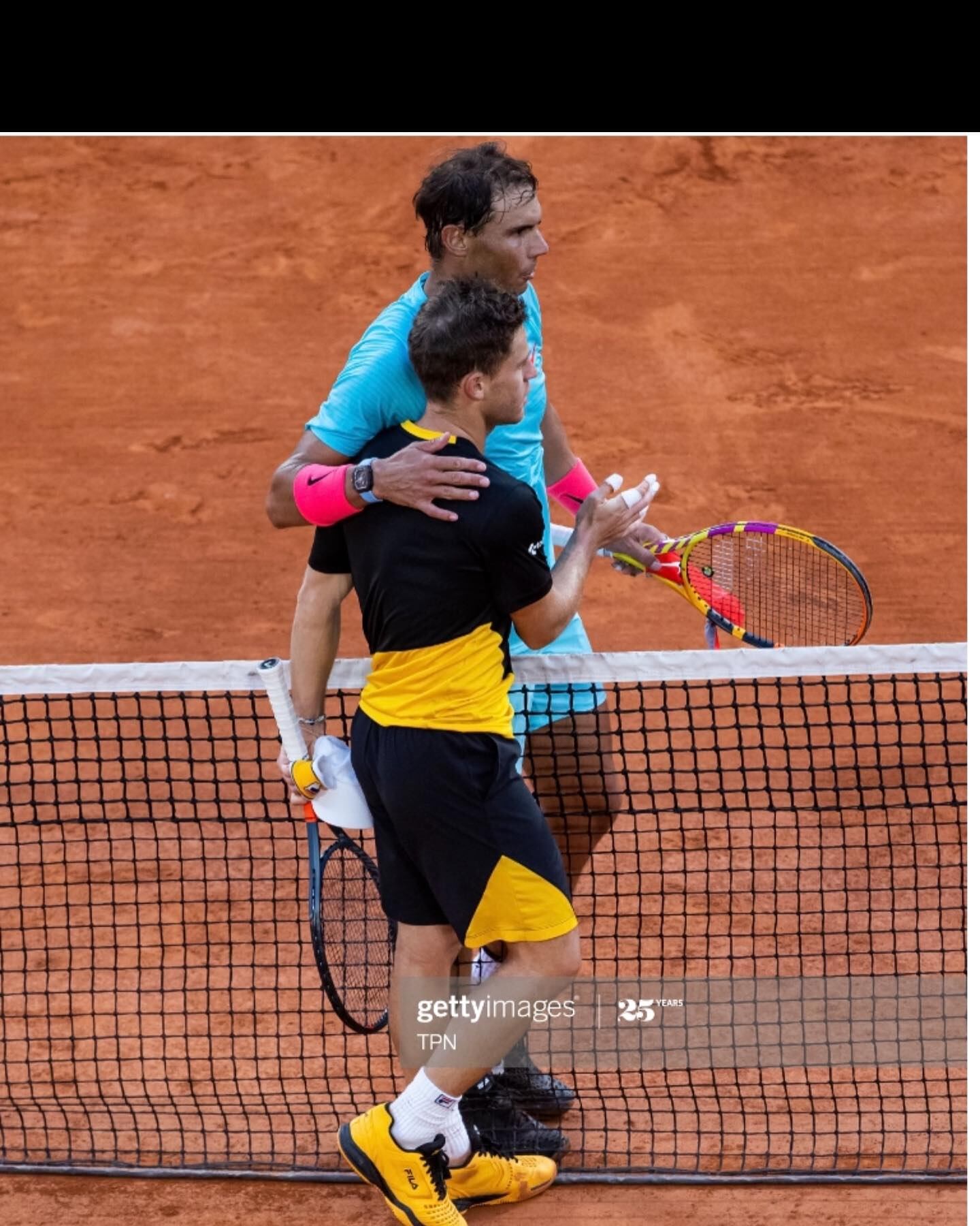 Diego Schwartzman junto a Rafa Nadal