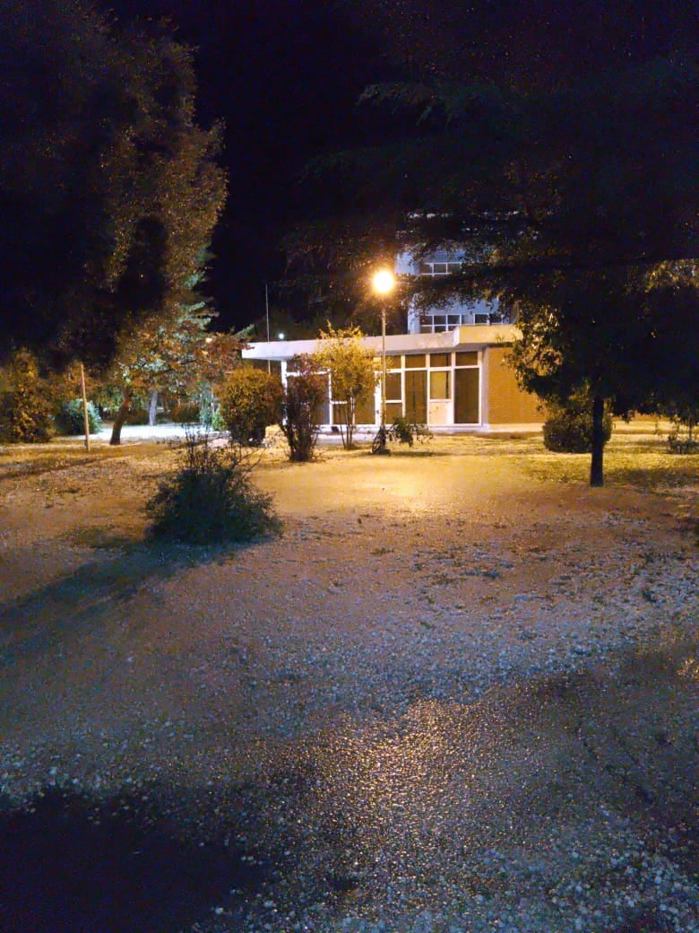 Una fuerte tormenta de agua y granizo afectó a varias localidades de San Carlos. Foto Municipalidad de San Carlos