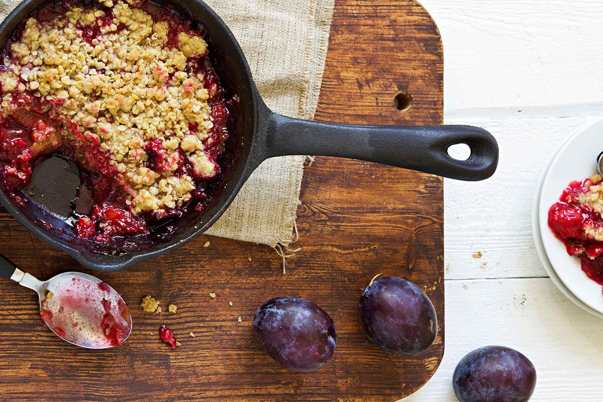 Receta de Crumble de Ciruelas.