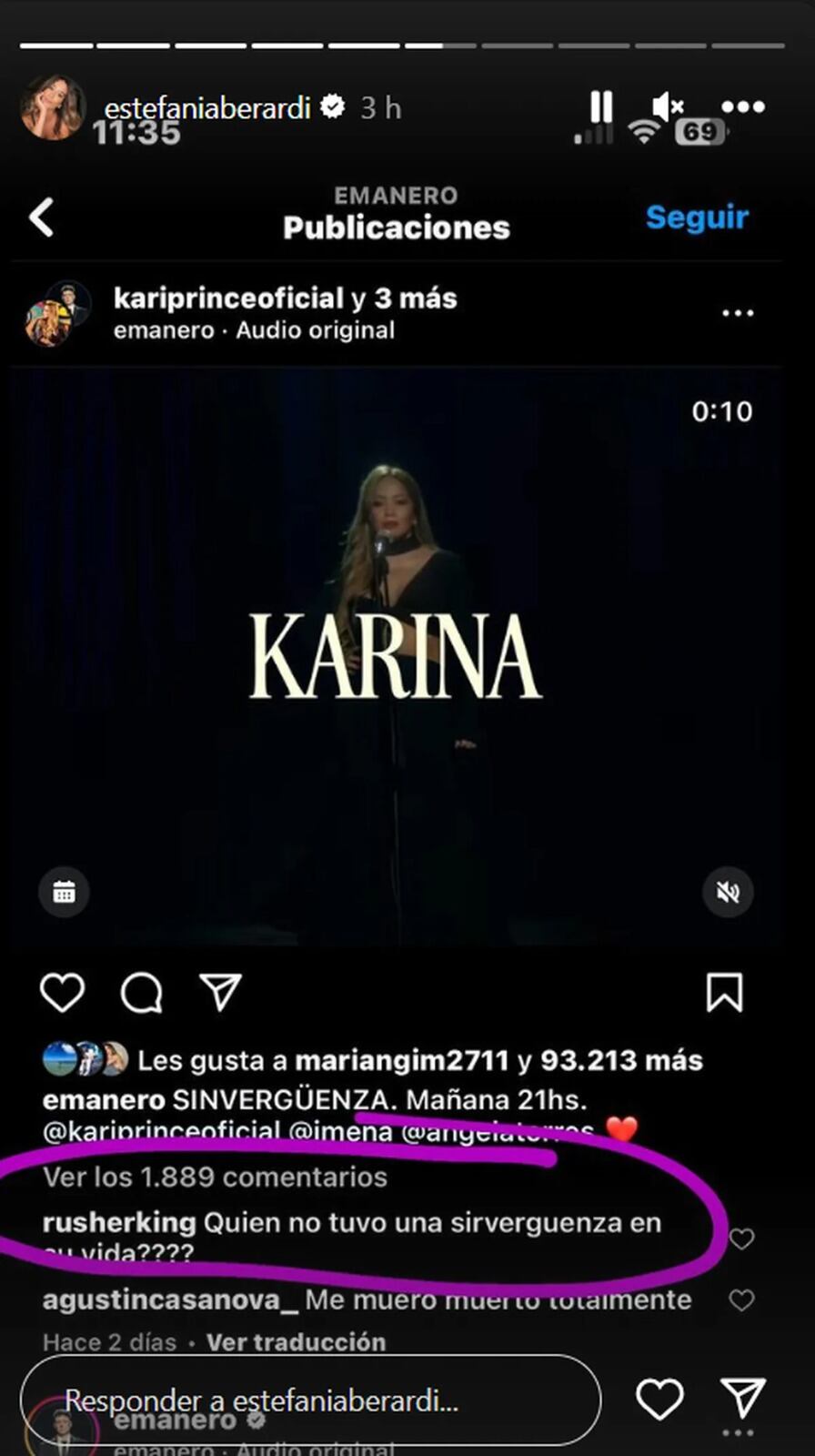 El terrible comentario de Rusherking que estaría dedicado a la China Suárez.