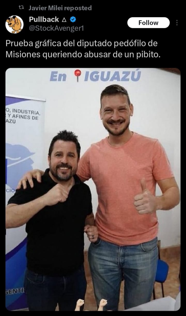 La foto del legislador radical Martín Tetaz junto a Germán Kiczka - X