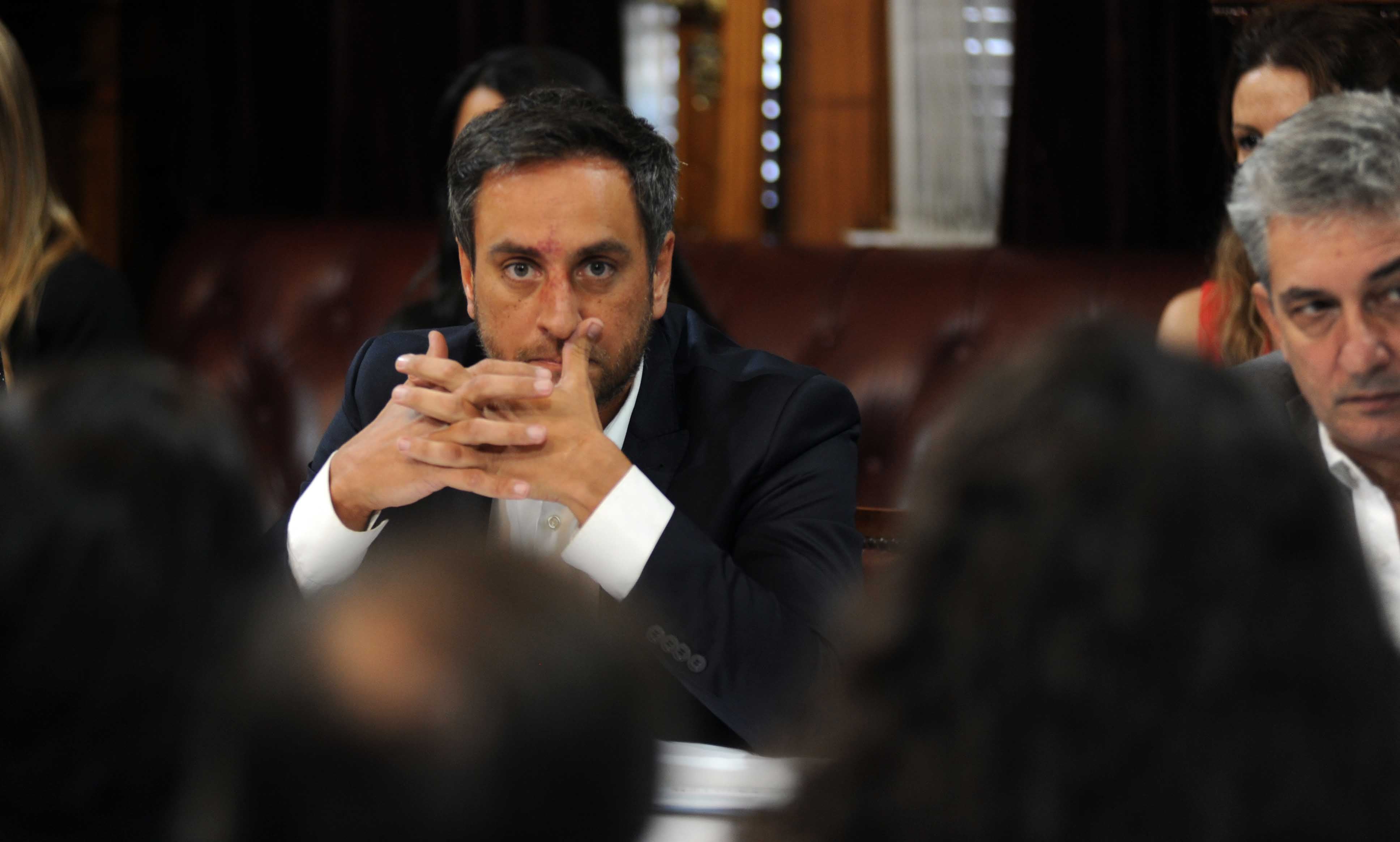 Juan Cabandie en el Senado por los Incendios en Corrientes 
Bicameral
Foto Federico Lopez Claro