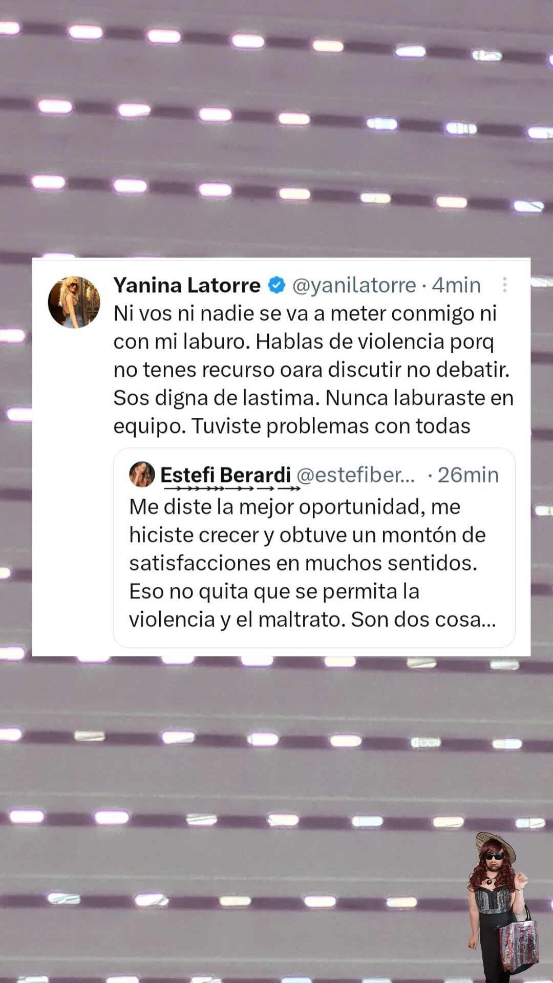 Yanina Latorre y Ángel de Brito pusieron en su lugar a Estefi Berardi