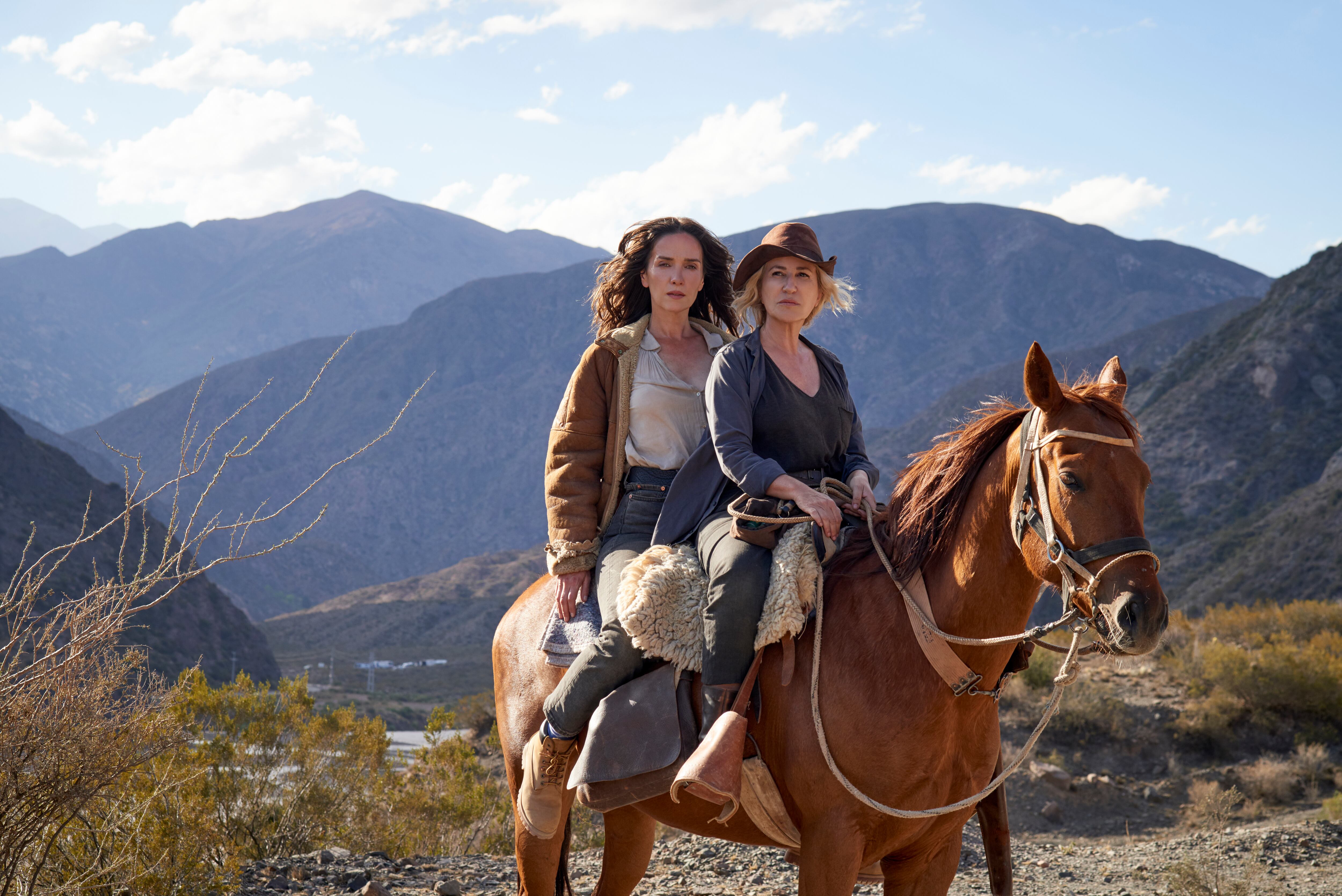 Natalia Oreiro y Mercedes Morán, en el western atípico de Lucchesi. (Gentileza Alejandra López)