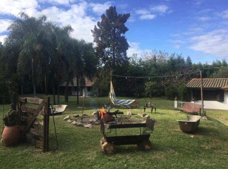 La bandera uruguaya está presente en casa. Gentileza.