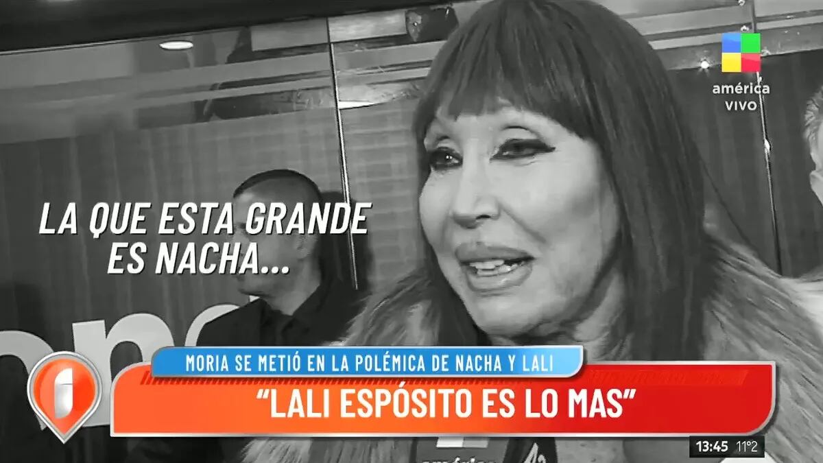 Moria Casán defendió a Lali de Nacha Guevara.