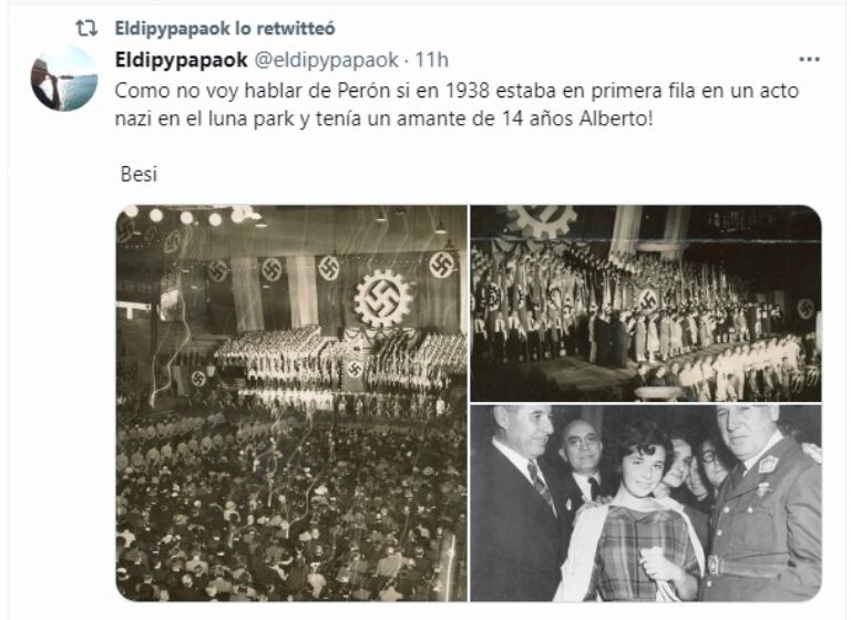 Para cerrar, el Dipy dio datos de Perón