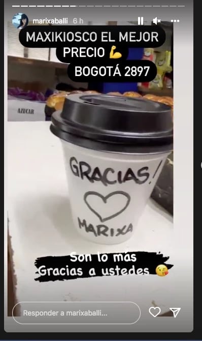 Marixa Balli desayuna a base de canjes y la criticaron en las redes