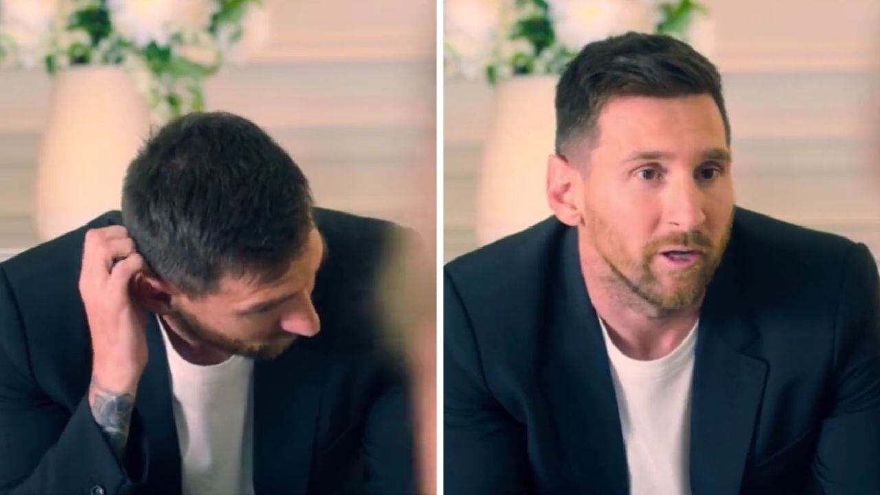 La reacción de Messi al escuchar la propuesta de los representantes. Foto: Captura.